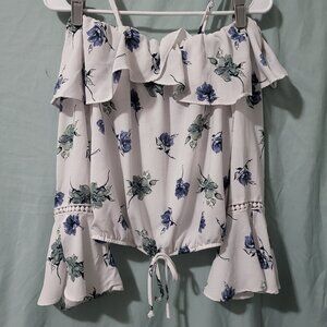 White Off the Shoulder Top